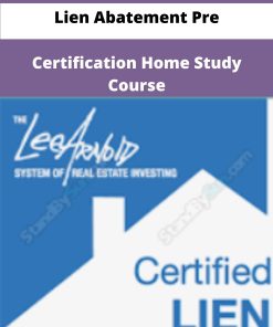 Lien Abatement Pre Certification Home Study Course