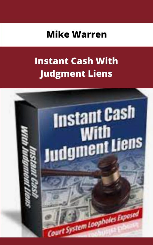 Mike Warren Instant Cash With Judgment Liens