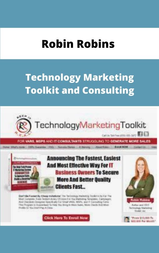 Robin Robins Technology Marketing Toolkit and Consulting