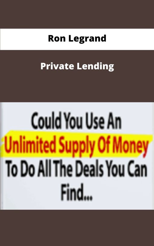 Ron Legrand Private Lending