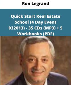 Ron Legrand Quick Start Real Estate School Day Event CDs MP Workbooks PDF