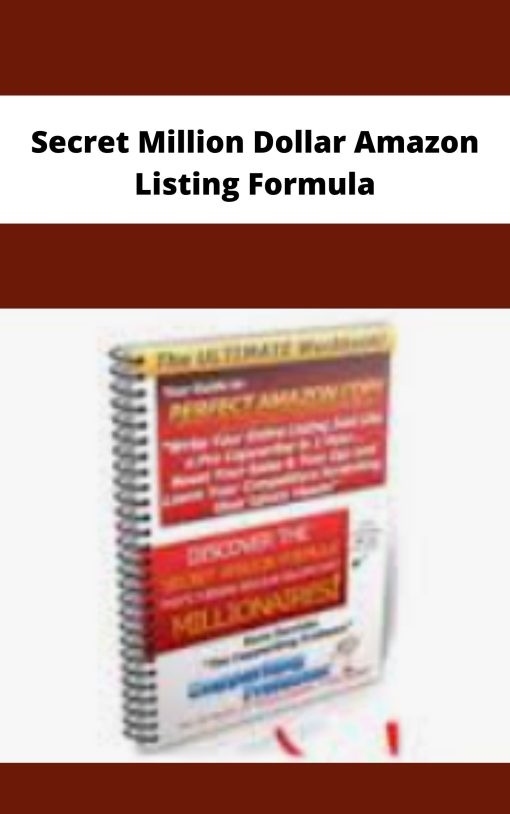 Secret Million Dollar Amazon Listing Formula | Available Now !