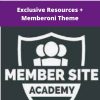 The Member Site Academy Exclusive Resources Memberoni Theme