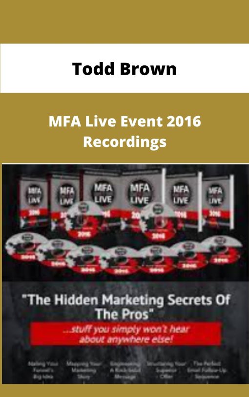 Todd Brown MFA Live Event Recordings