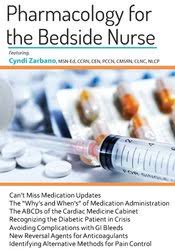 Pharmacology for The Bedside Nurse – Cyndi Zarbano | Available Now !