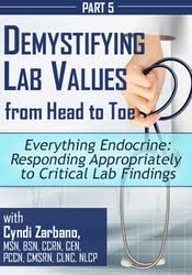 Everything Endocrine: Responding Appropriately to Critical Lab Findings – Cyndi Zarbano | Available Now !