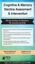 Cognitive & Memory Decline Assessment & Intervention: Effective Techniques for Alzheimer’s, TBI, Concussion and Stroke – Maxwell Perkins | Available Now !