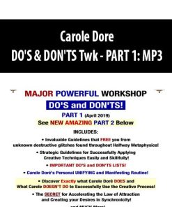 Carole Dore – DO’S & DON’TS Twk – PART 1: MP3 | Available Now !