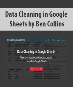 Data Cleaning in Google Sheets by Ben Collins | Available Now !