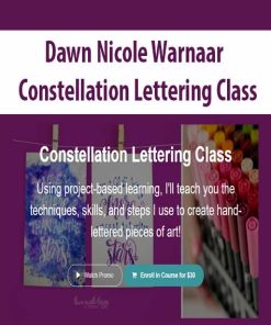 Dawn Nicole Warnaar – Constellation Lettering Class | Available Now !