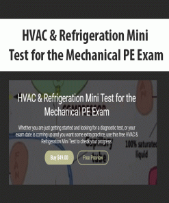 HVAC & Refrigeration Mini Test for the Mechanical PE Exam | Available Now !