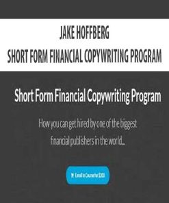 JAKE HOFFBERG – SHORT FORM FINANCIAL COPYWRITING PROGRAM | Available Now !