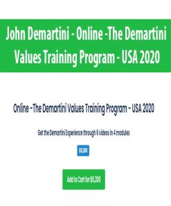 John Demartini – Online -The Demartini Values Training Program – USA 2020 | Available Now !