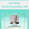 John Grinder – Dynamic Presentations 1986 | Available Now !