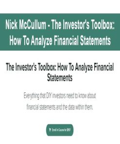 Nick McCullum – The Investor’s Toolbox: How To Analyze Financial Statements | Available Now !