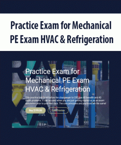 Practice Exam for Mechanical PE Exam HVAC & Refrigeration | Available Now !