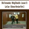 Sifu Fernandez – WingTchunDo – Lesson 13 – Lat Sao – Chinese Version Part 2 | Available Now !