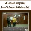 Sifu Fernandez – WingTchunDo – Lesson 36 – Defense – Stick Defense – Basic | Available Now !