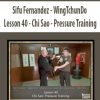 Sifu Fernandez – WingTchunDo – Lesson 40 – Chi Sao – Pressure Training | Available Now !