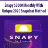 Snapy $3000 Monthly With Unique 2020 Snapchat Method | Available Now !