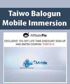 Taiwo Balogun – Mobile Immersion | Available Now !