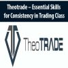 Theotrade – Essential Skills for Consistency in Trading Class | Available Now !