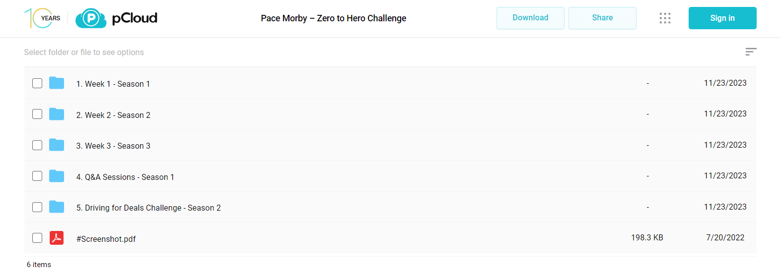 Pace Morby - Zero to Hero Challenge