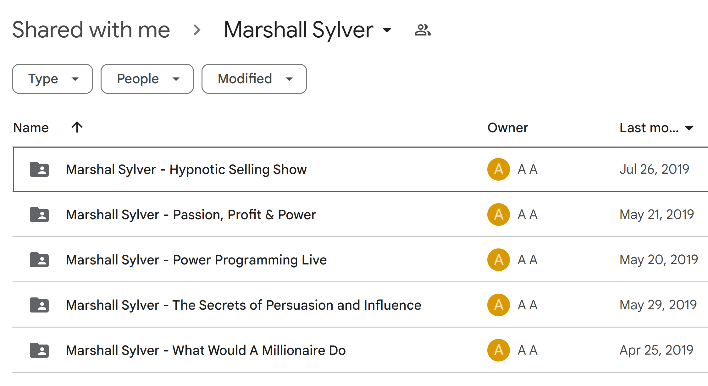 Marshall Sylver Courses